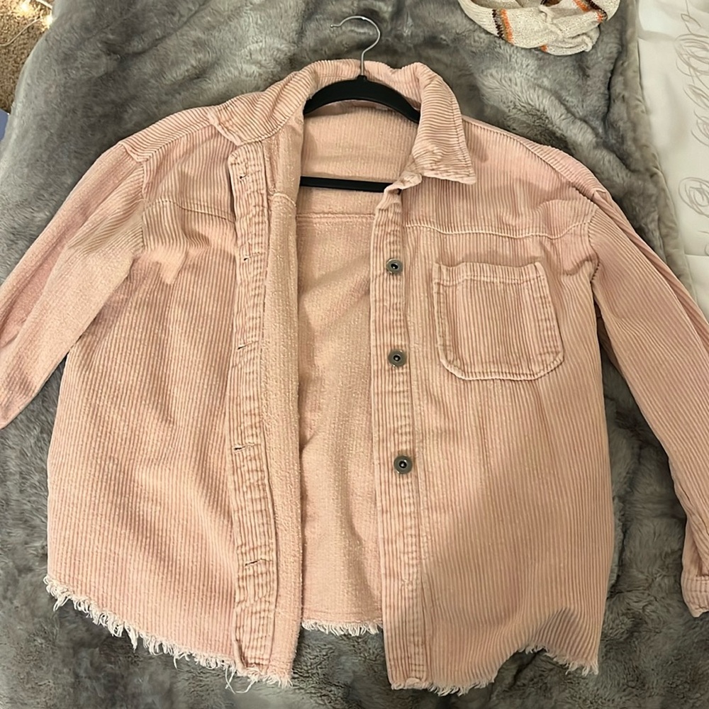 pink corduroy jacket